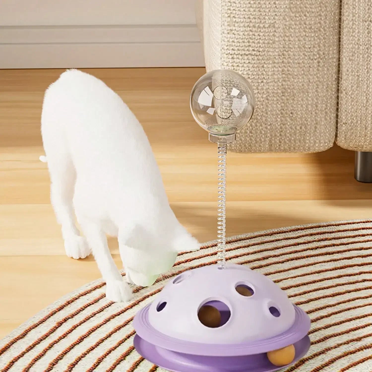 Solid Color Planet Digging Holes And Leaking Food Educational Toys Cat Snack Dispenser Interactive Cat And Dog Toys