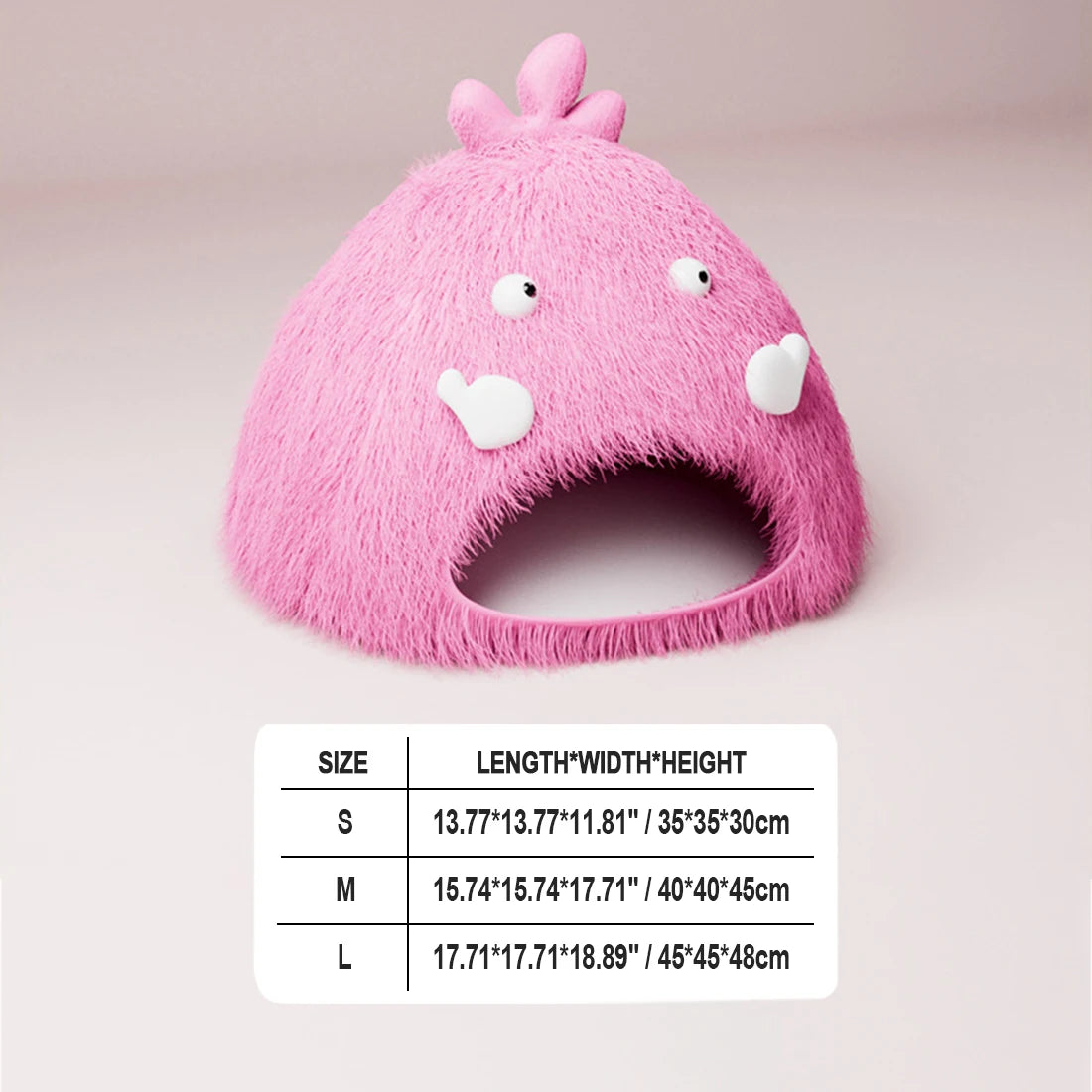 Cat Bed House Dog Kennel Cute Monster Cartoon Warm Plush Kitten Cushion Basket Tent Puppy Cave Nest Mat Bag Indoor Pet Supplies