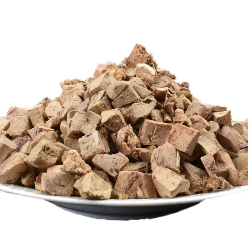 Pet freeze-dried snacks chicken liver cubes dog cat molars chicken liver grains freeze-dried meat