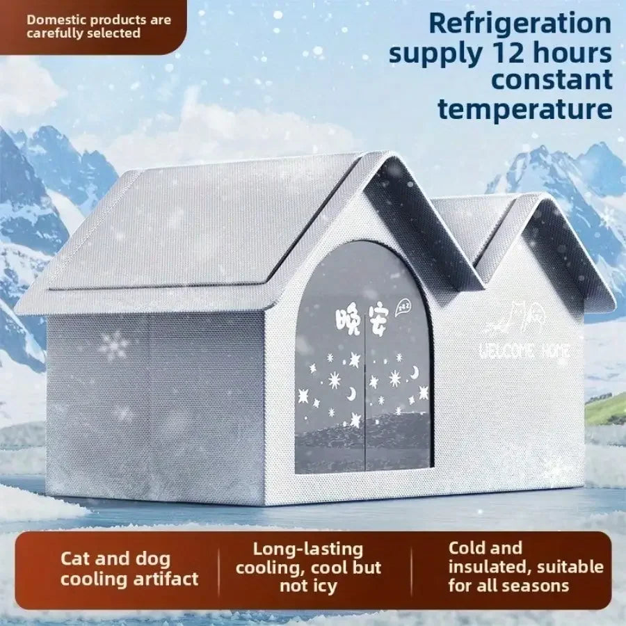 summer small middle Cat dog Ice House Air Conditioning BED Summer Cooling Tool Nest Dog Dog Four Seasons Pet Ice House