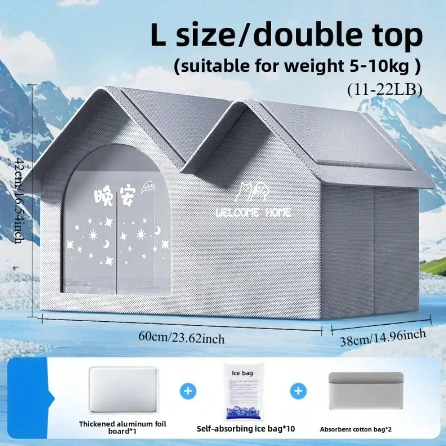 summer small middle Cat dog Ice House Air Conditioning BED Summer Cooling Tool Nest Dog Dog Four Seasons Pet Ice House